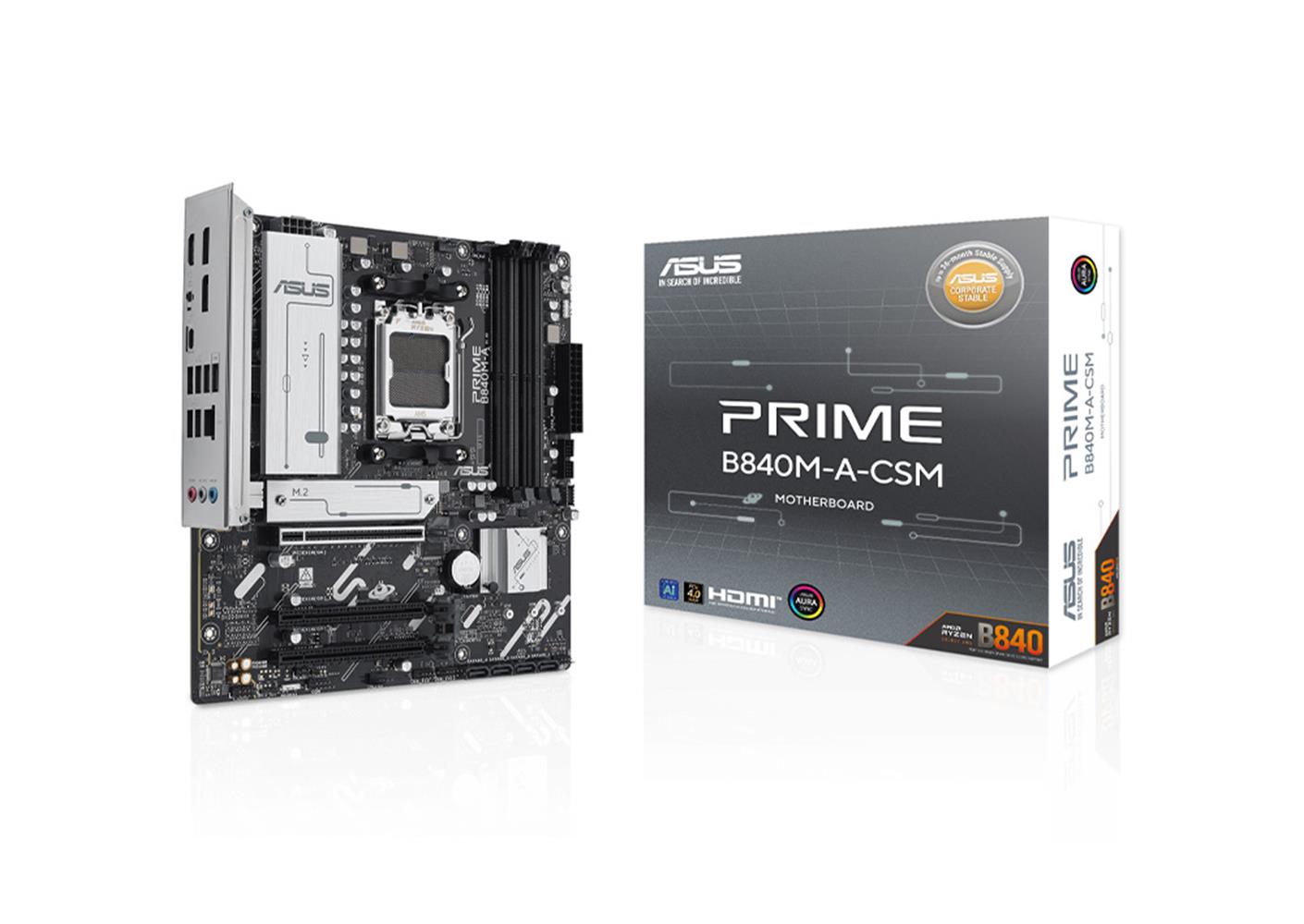 Asus Prime B840M-A-CSM Amd B840 Am5 Ddr5 7600 2Xdp ANAKART