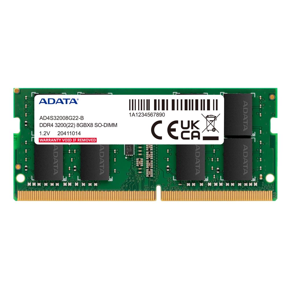 Adata 8GB DDR4 3200MHz 260Pin 1.2V Notebook Ram DAHILI BELLEK