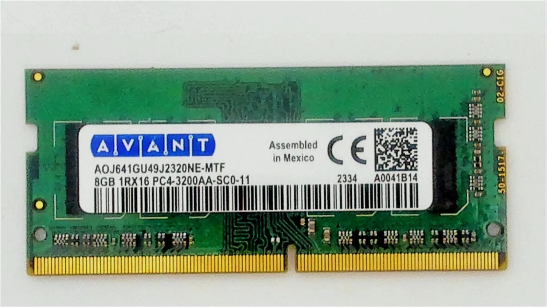 Avant DDR4 8GB 3200MHZ SODIMM Notebook Ram DAHILI BELLEK