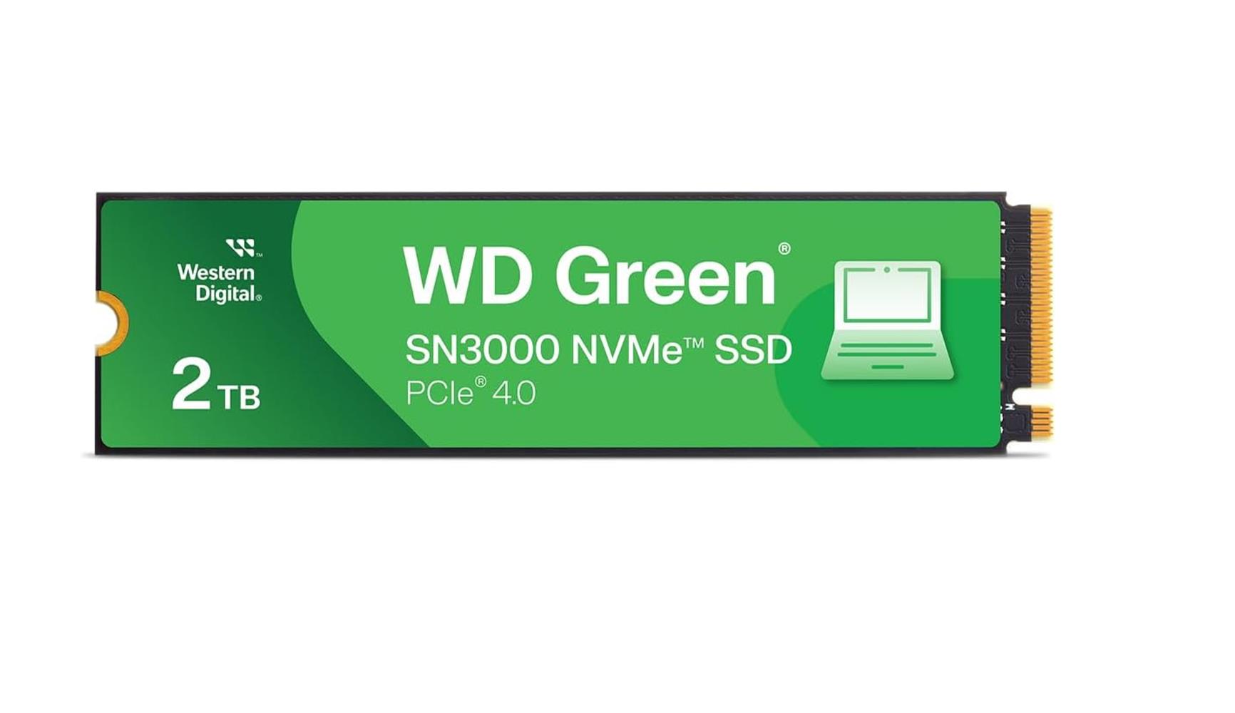 Wd 2TB Green SN3000 M.2 NVMe 5.000 MB/4.000 MB WDS SSD DISK