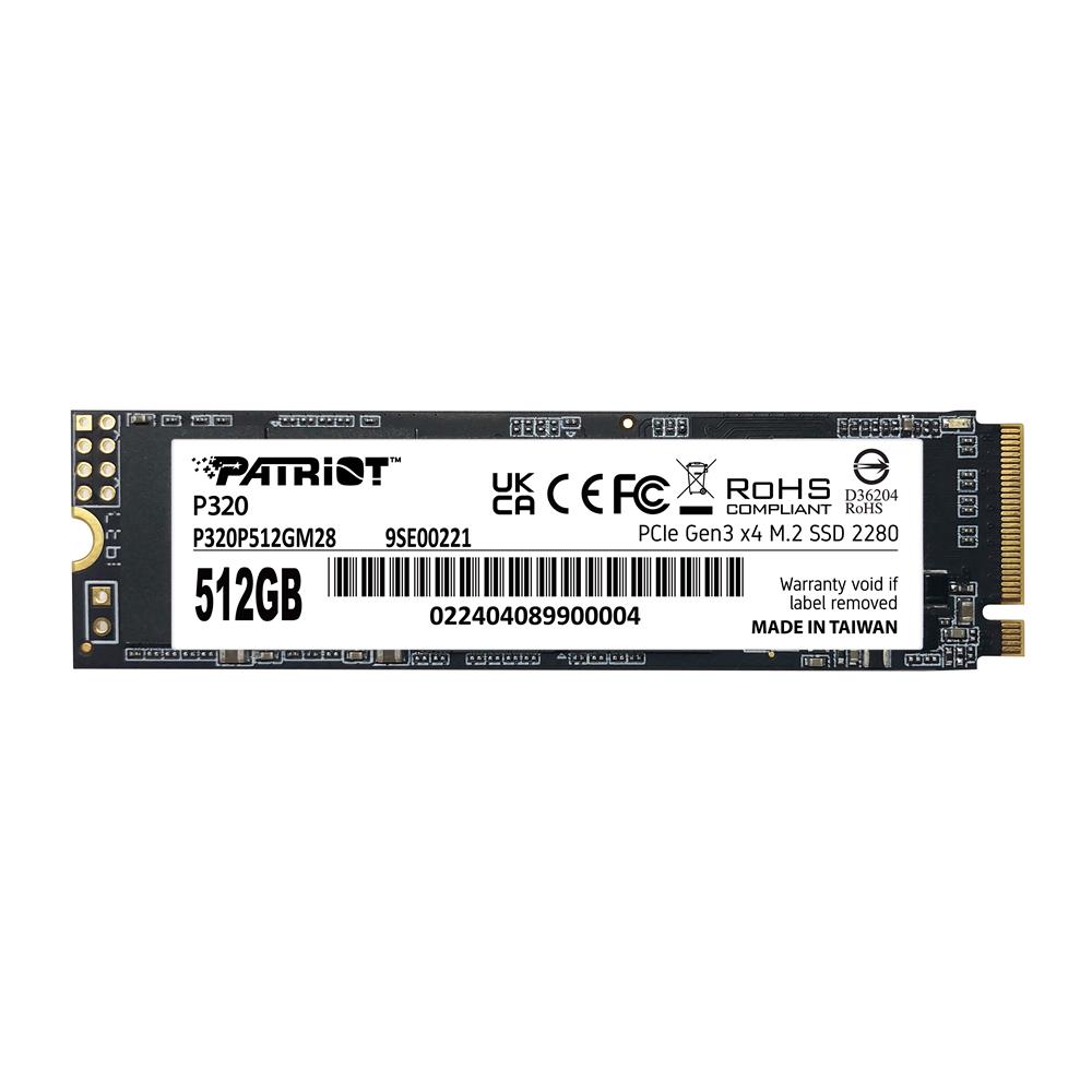 Patriot 512GB P320 3000/2200MB/s NVMe M.2 SSD (P32 DISK