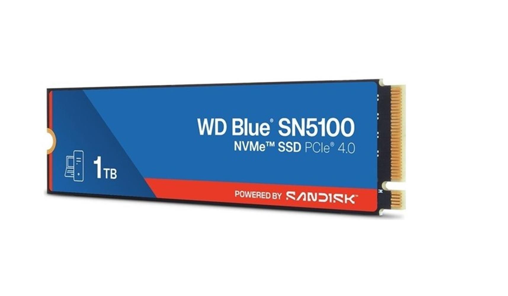 Wd 1TB Blue SN5100 Pcı-4.0 7100MB/S 6700MB/S WDS10 SSD DISK