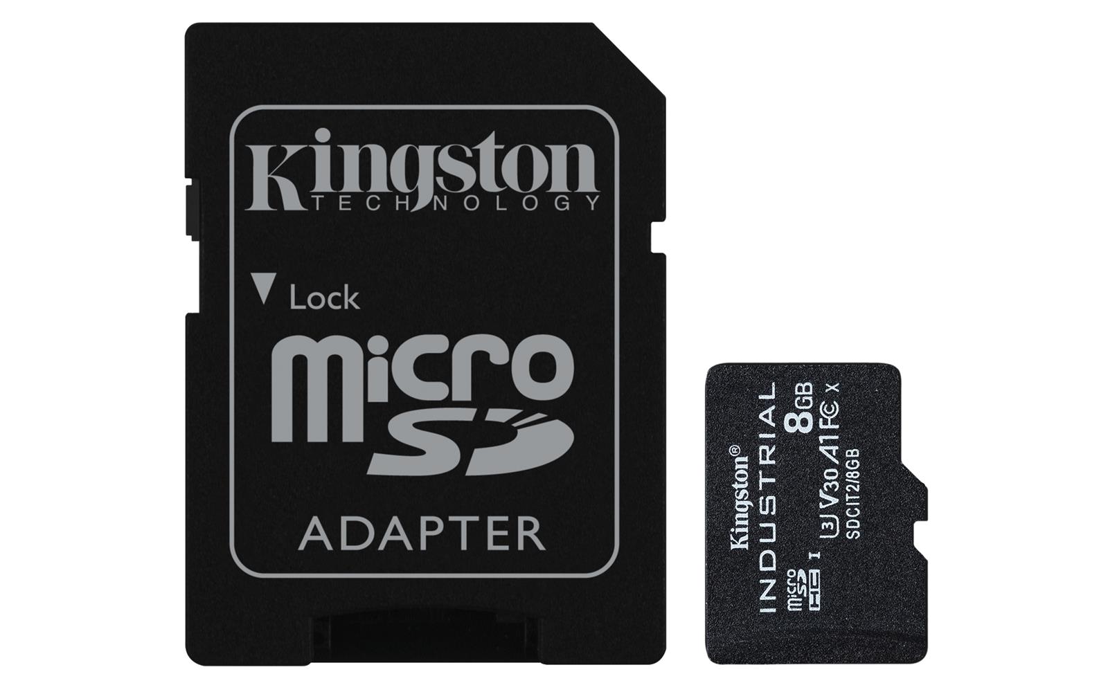 Kingston SDCIT2/8GB 8GB Industrial Hafıza Kartı (SD,MINI SD)(HAFIZA) BELLEK