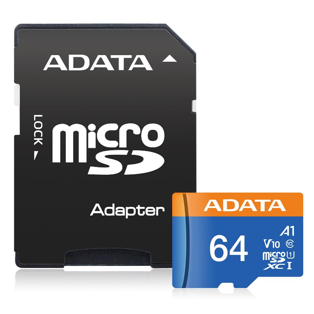 Adata 64GB Premier microSDXC Card with Adapter KART (SD,MINI SD)(HAFIZA) BELLEK