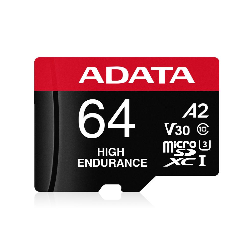 Adata 64 GB High Endurance microSDXC 4K U3 V30 A2 KART (SD,MINI SD)(HAFIZA) BELLEK