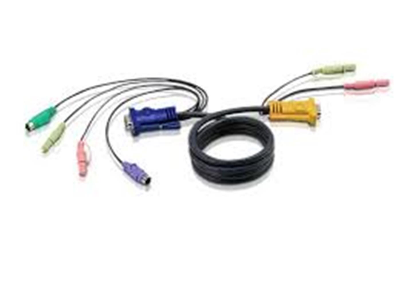 ATEN 2L-5303P PS/2 KVM CABLE (3M) GÖRÜNTÜ KABLOLARI
