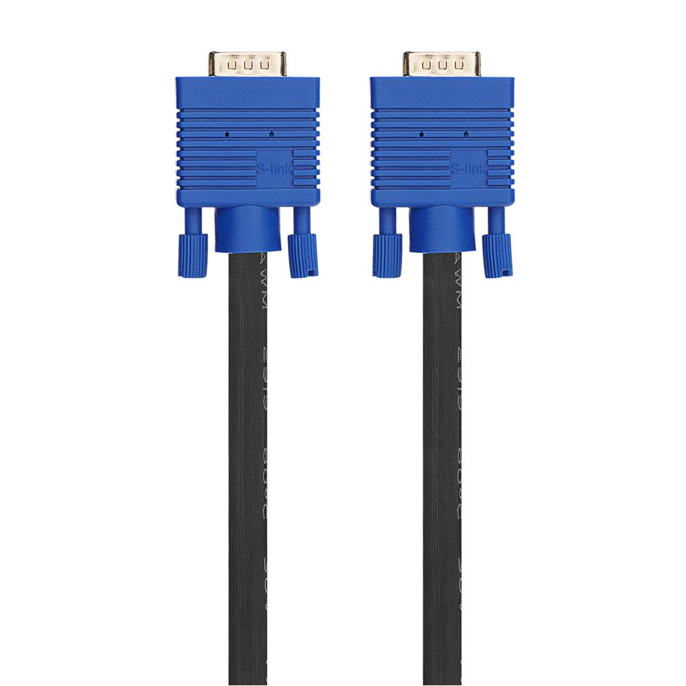 S-link SLX-177 VGA M/M 10m Monitör Kablosu GÖRÜNTÜ KABLOLARI