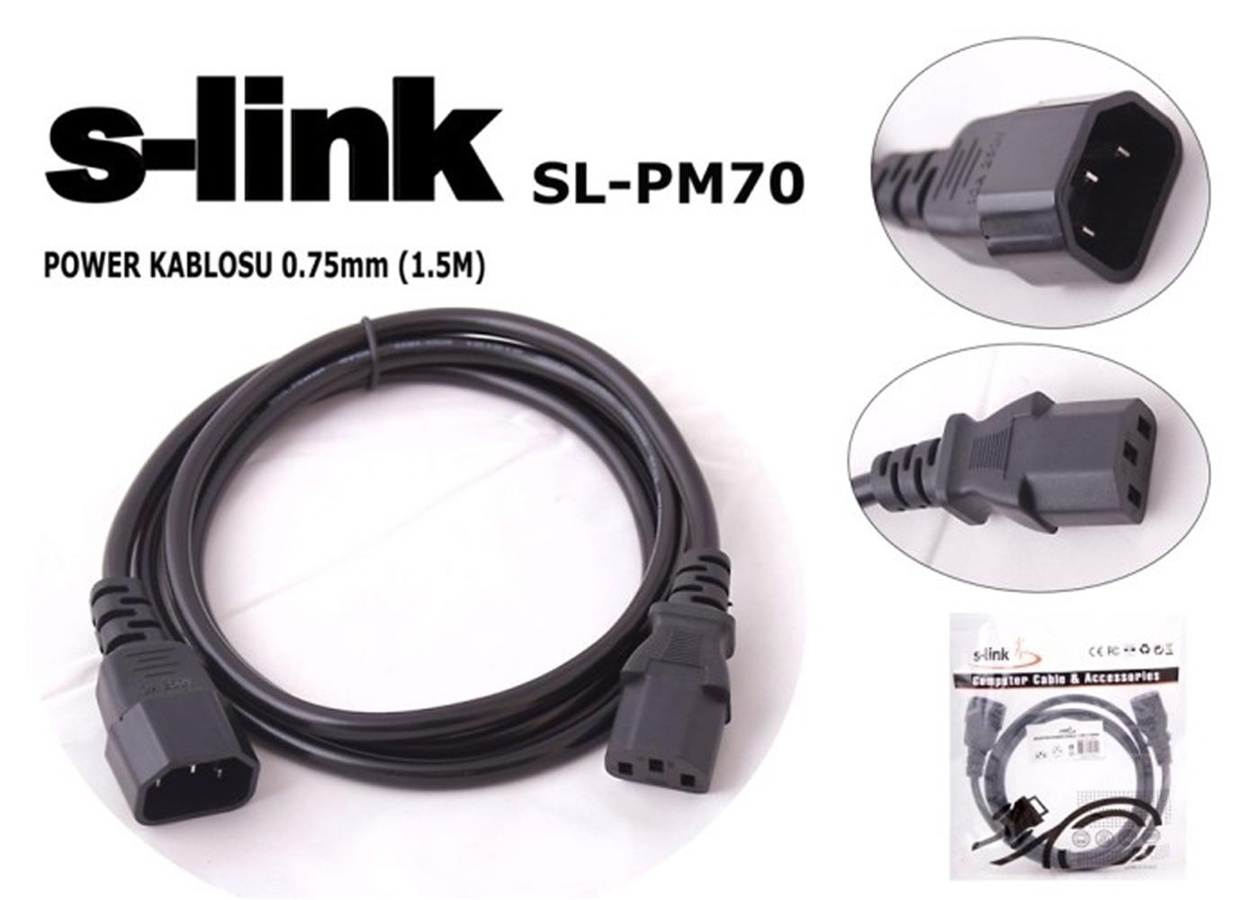 S-link sl-pm70 1.5mt 0.75mm Power Ara Kablosu GÜÇ KABLOLARI