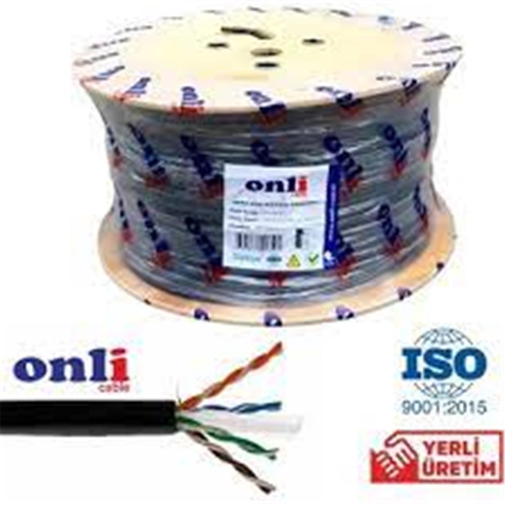 Onli ON-6006 U-UTP 23 AWG CCA/PE  305 Metre Cat6 PATCH KABLO