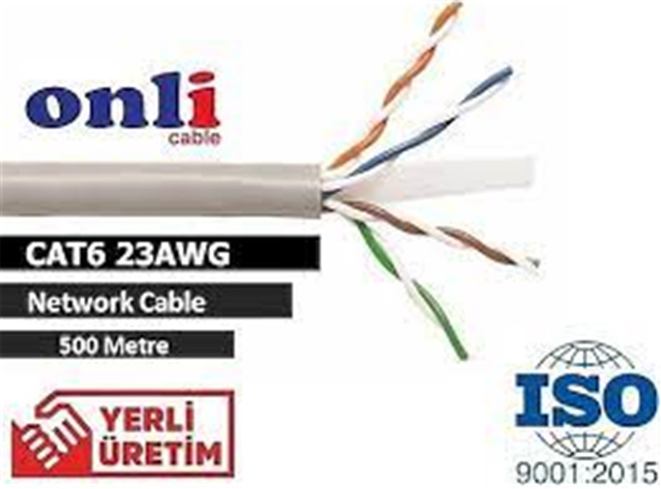 Onli ER-6002 U-UTP 23 AWG CCA CU 500 Metre Cat6