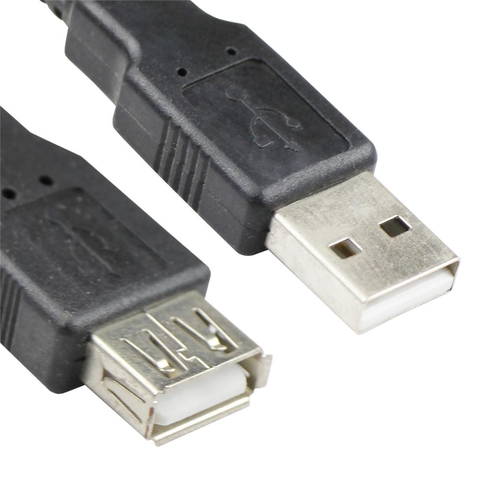 Vcom CU202-B-5.0 Siyah 5.0MT Usb 2.0 Uzatma Kablos