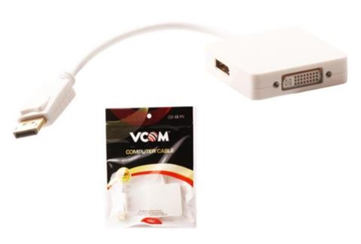 Vcom CG604 Display Erkek To Hdmı + Display + Dvı 2 DÖNÜŞTÜRÜCÜ ADAPTÖR