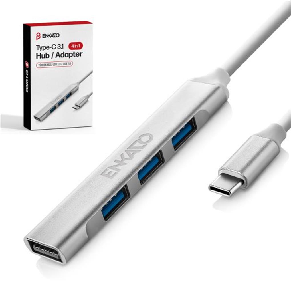 ENKADO EKD-TP50 TYPE-C USB 3,1 TO 4in1 PORT USB AD DÖNÜŞTÜRÜCÜ ADAPTÖR