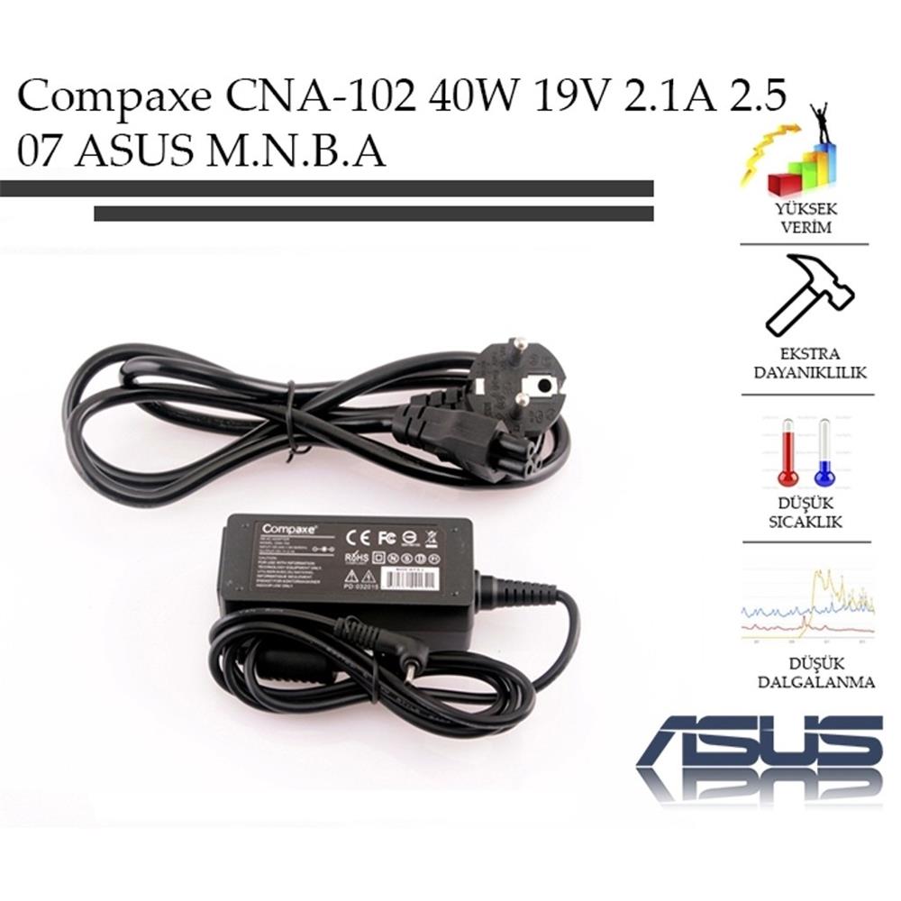 COMPAXE CNA-102 40W 19V 2.1A 2.5*07 ASUS NOTEBOOK ŞARJ ALETI