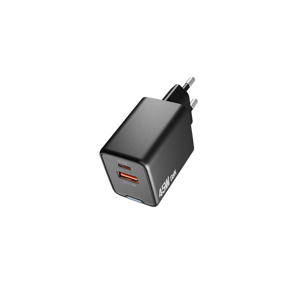 Hytech HY-XEG45 Type USB-C 45W PD + 18W USB QC 3.0 NOTEBOOK ŞARJ ALETI