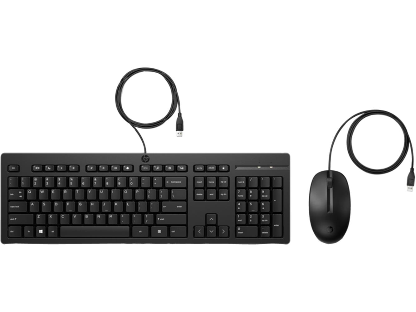 HP 225 Kablolu Fare ve Klavye 286J4AA Siyah MOUSE SET