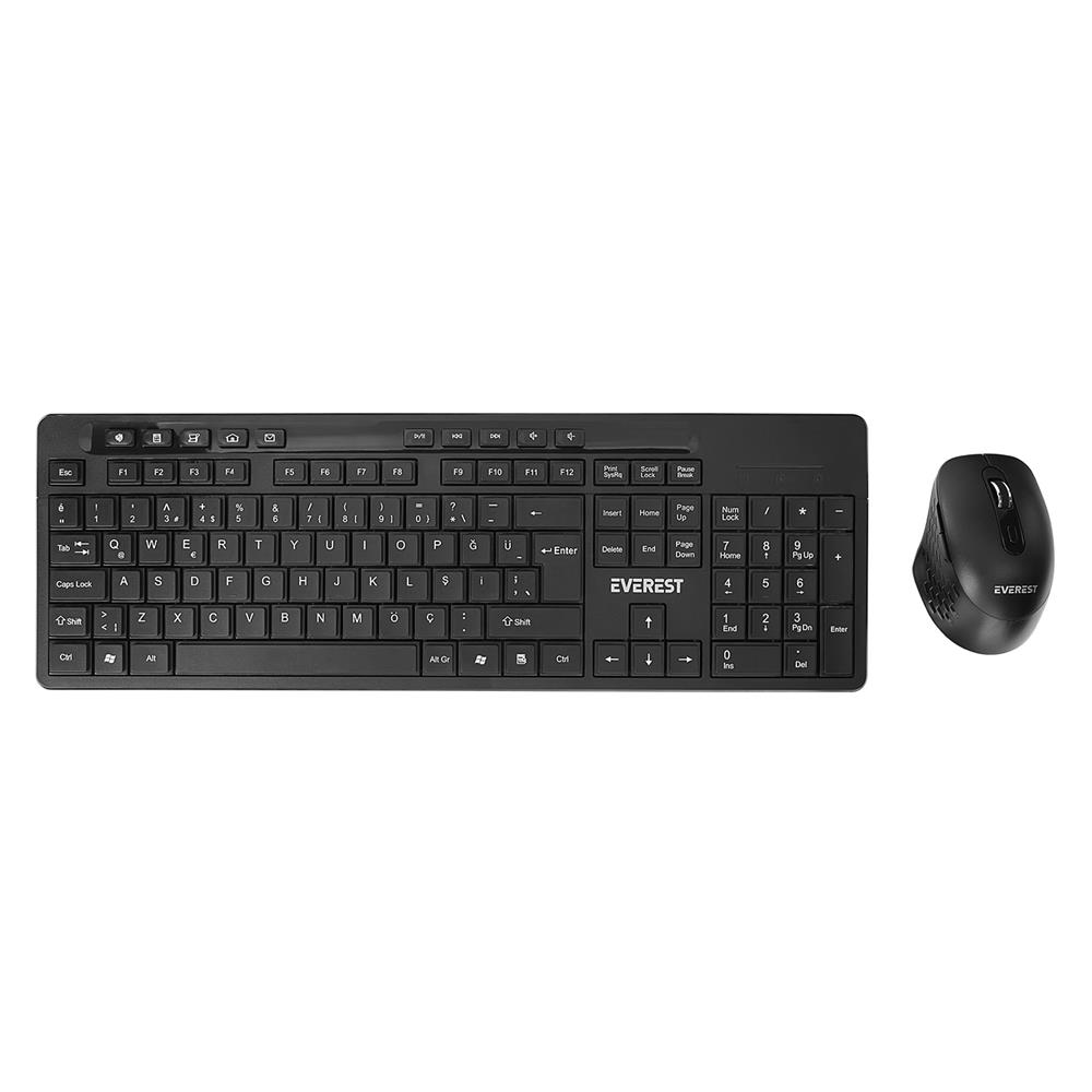 Everest KM-510 Siyah Kablosuz Q Multimedia Klavye