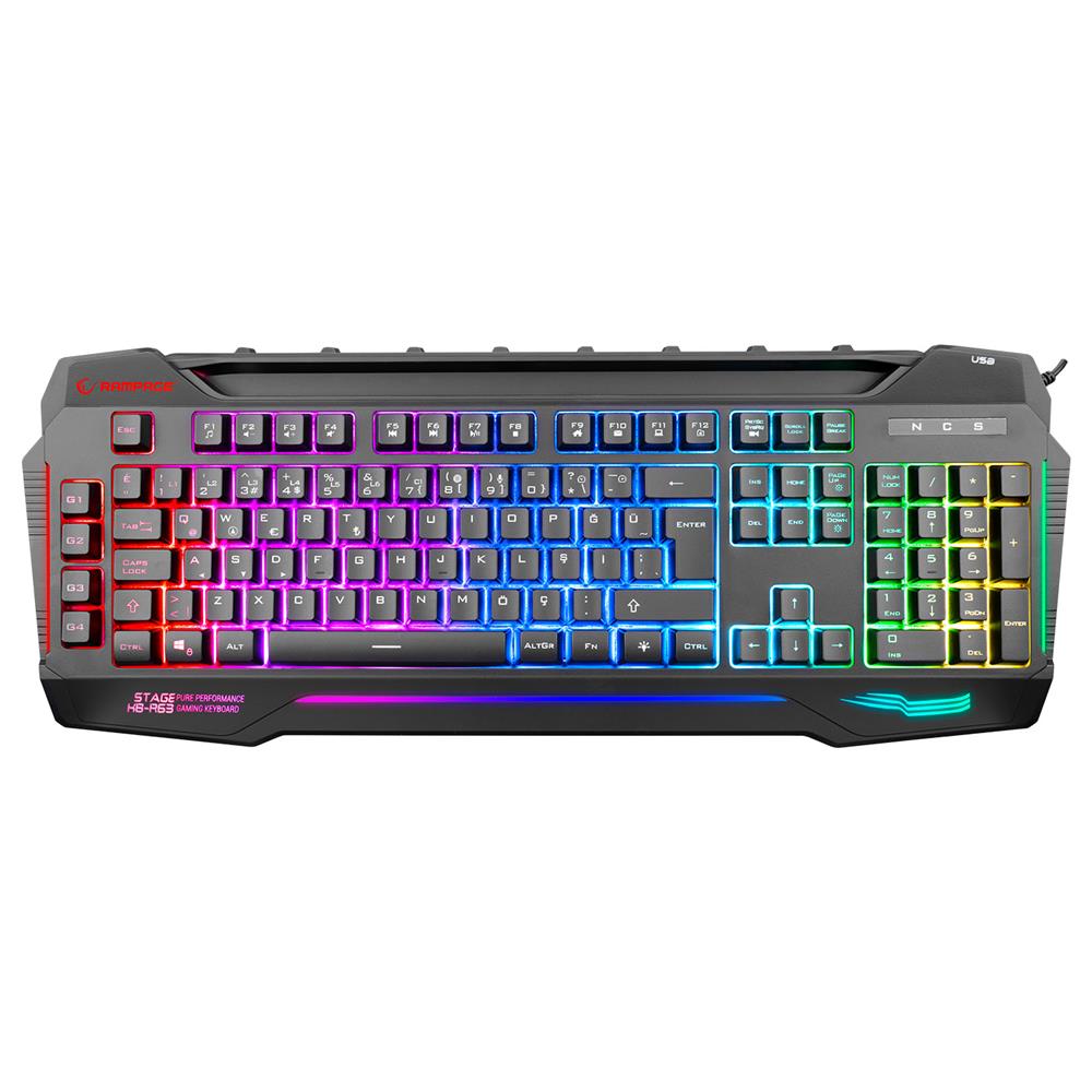 Rampage KB-R63 STAGE Siyah 4 Makro Fonksiyon Sese KLAVYE