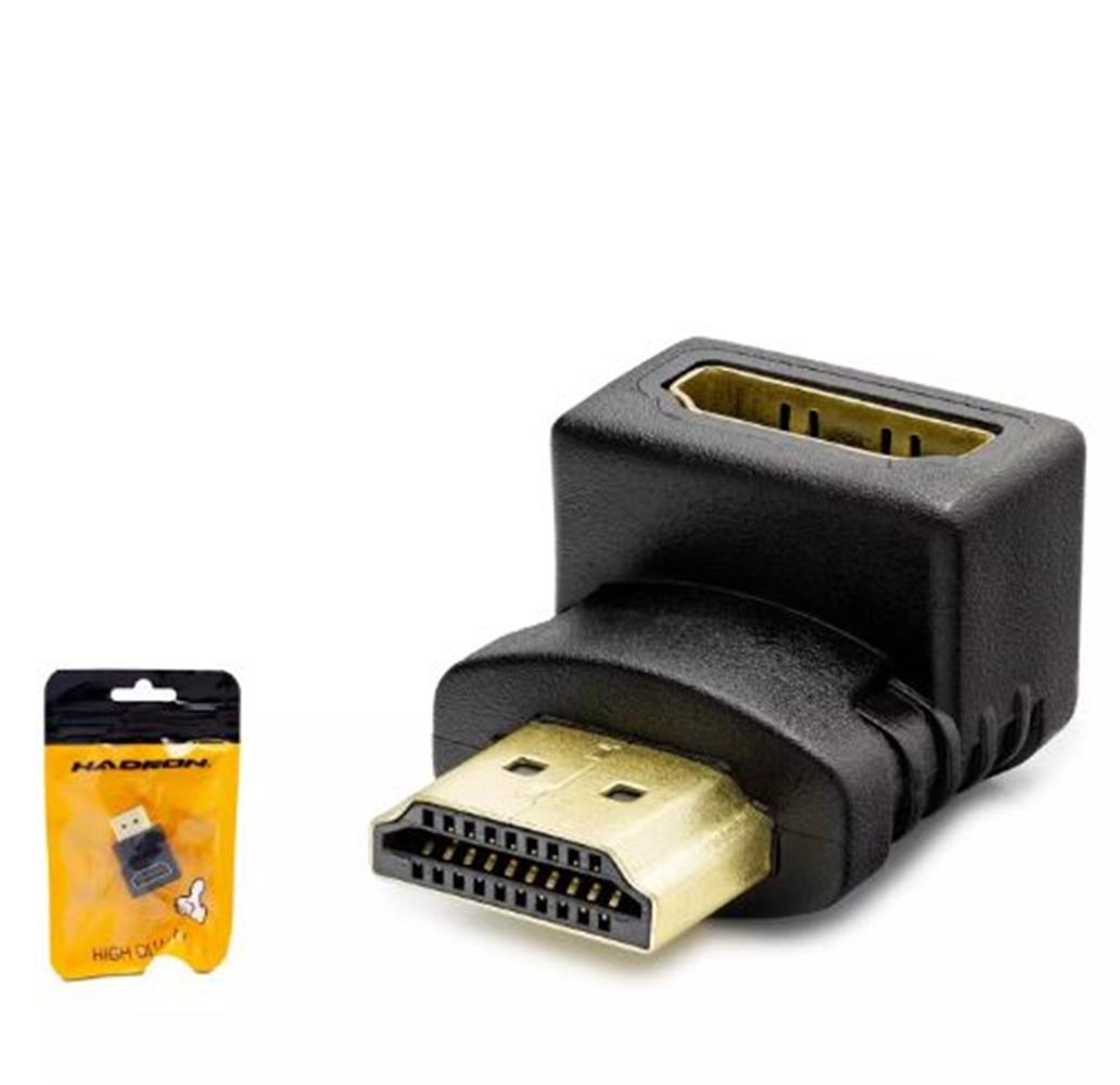 HADRON HDX1258 HDMI (M) TO HDMI (F) ADAPTÖR L TİP USB HUB READER