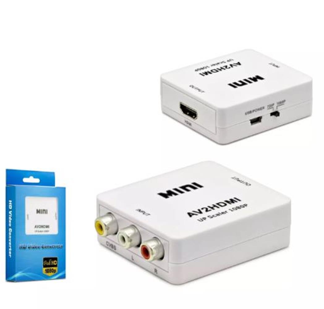 HADRON HDX1282 HD VIDEO CONVERTOR AV (IN) TO HDMI USB HUB READER