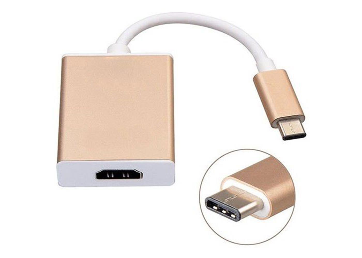 Hytech HY-USBC10 1080P Metal Type-C to HDMI Adaptö HUB READER