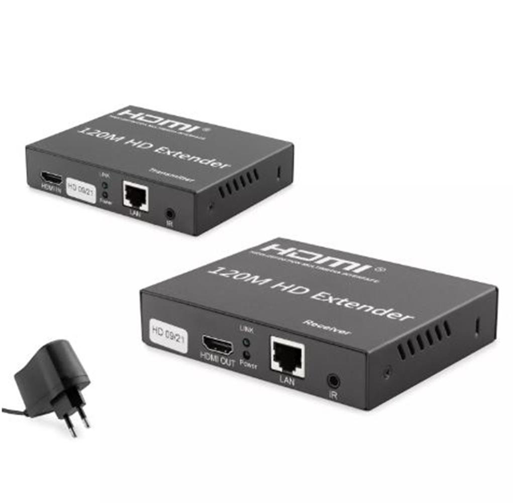 Hadron Hdx1348 120M Hdmi Extender 3840 x 2160 @30H USB HUB READER