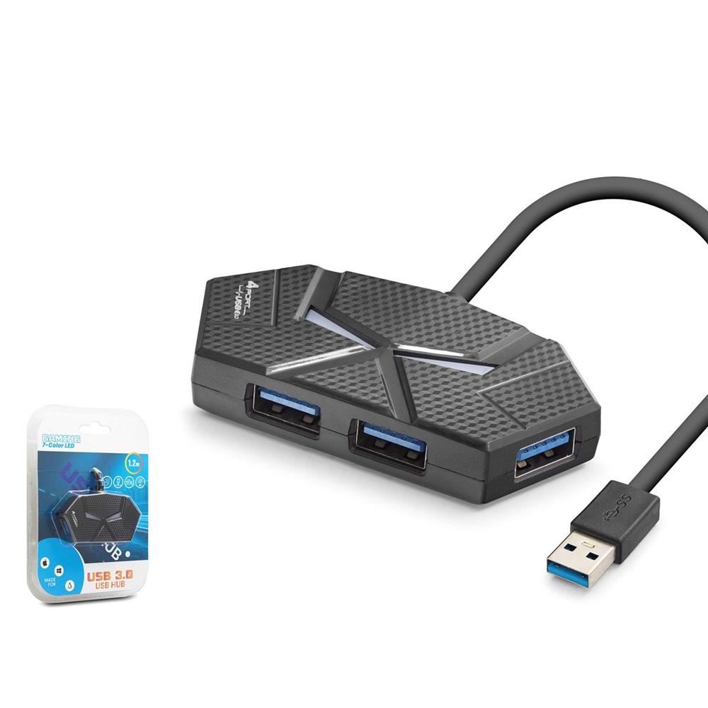 Hadron HDX7050 Gaming 3.0 USB Hub 5Gbps 4x USB-A 3 READER