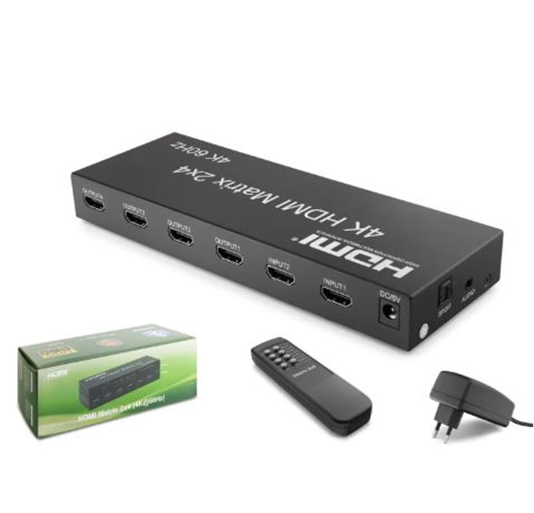 HADRON HDX1388 HDMI Switch + Splitter Matrix 4K 60 USB HUB READER