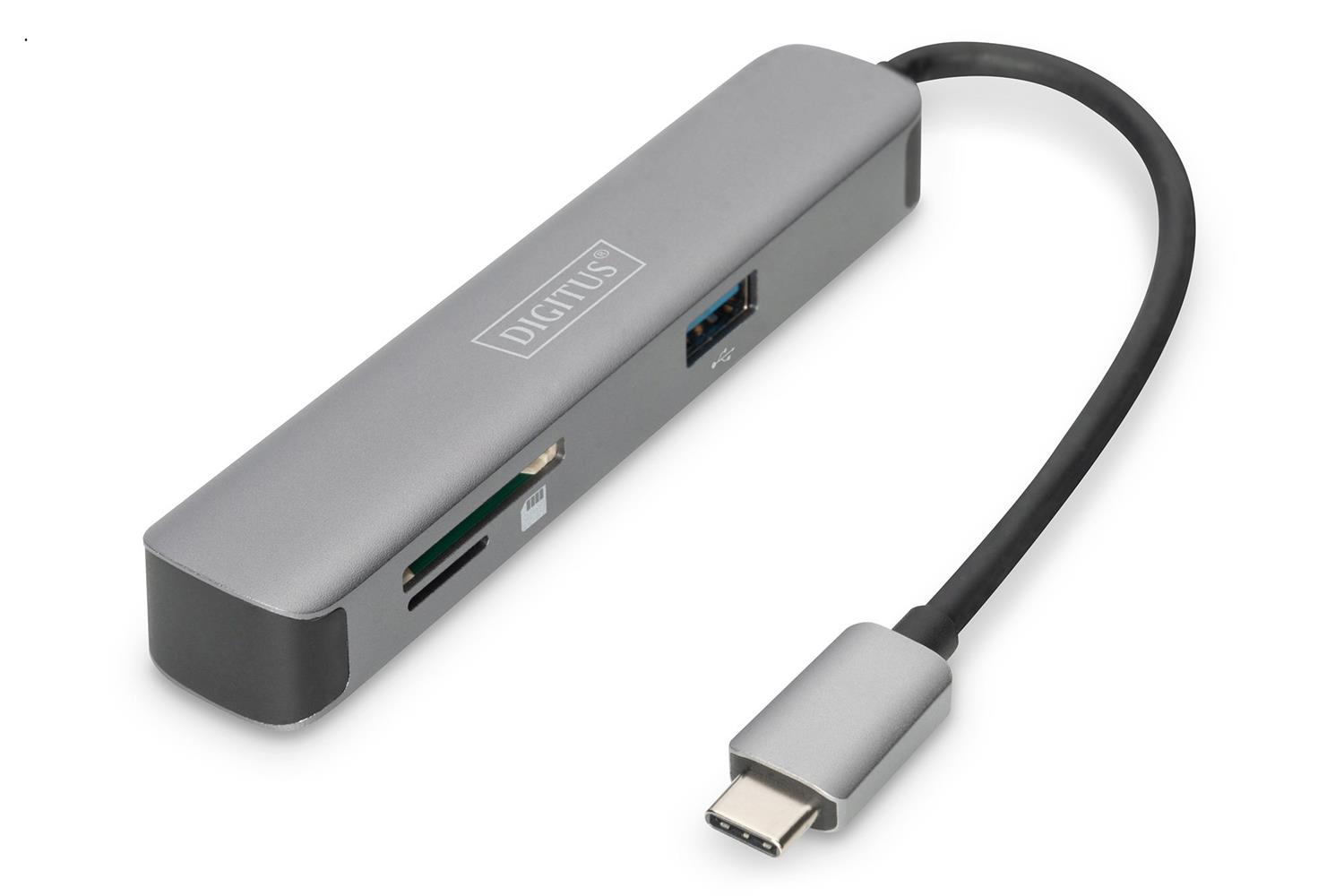 Digitus DA-70891 USB Tip C Docking Station, 5 HUB READER