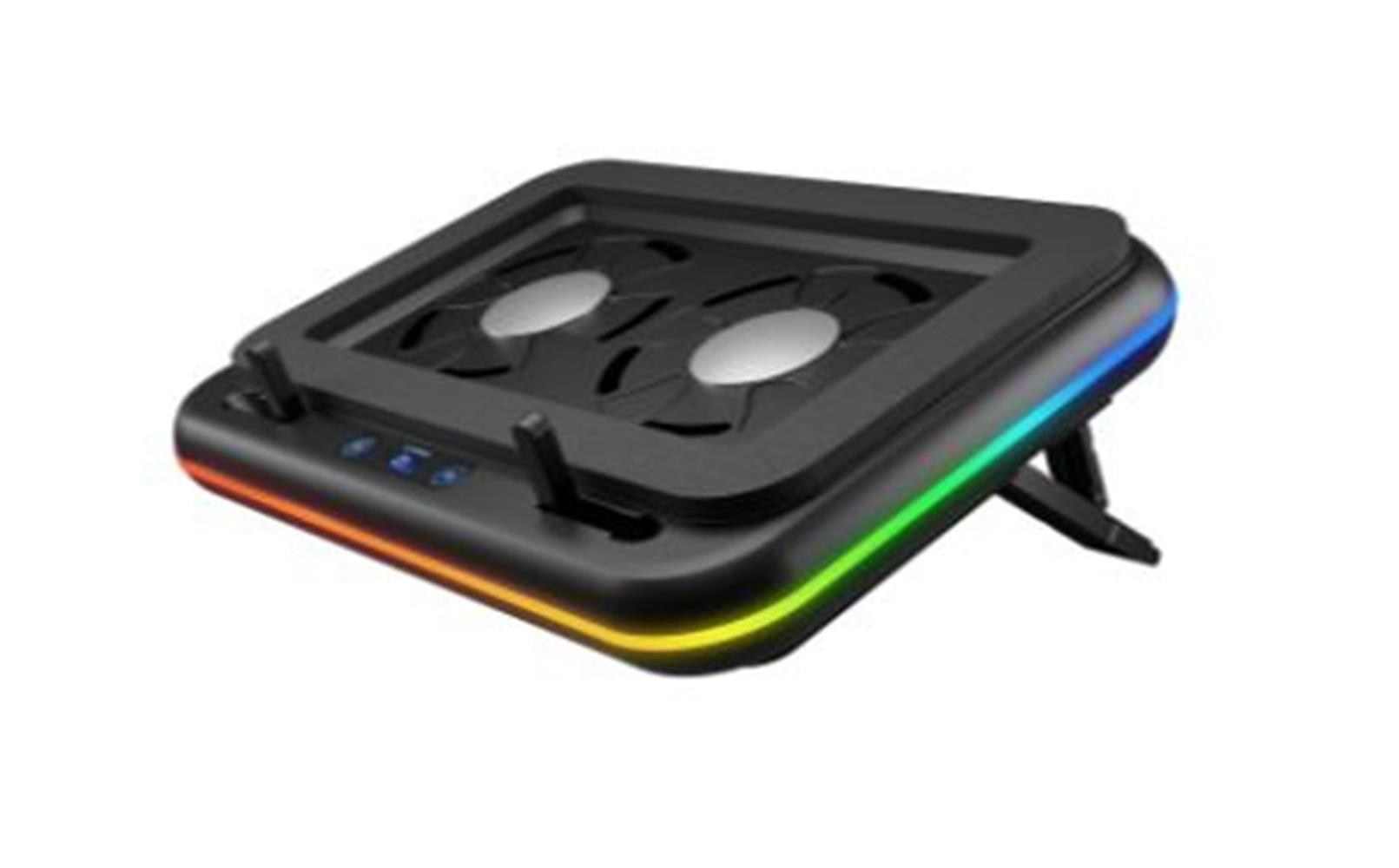 Rampage S55 Angel Siyah 5 Mod RGB 120*120mm 2 Fanl NOTEBOOK STANDI