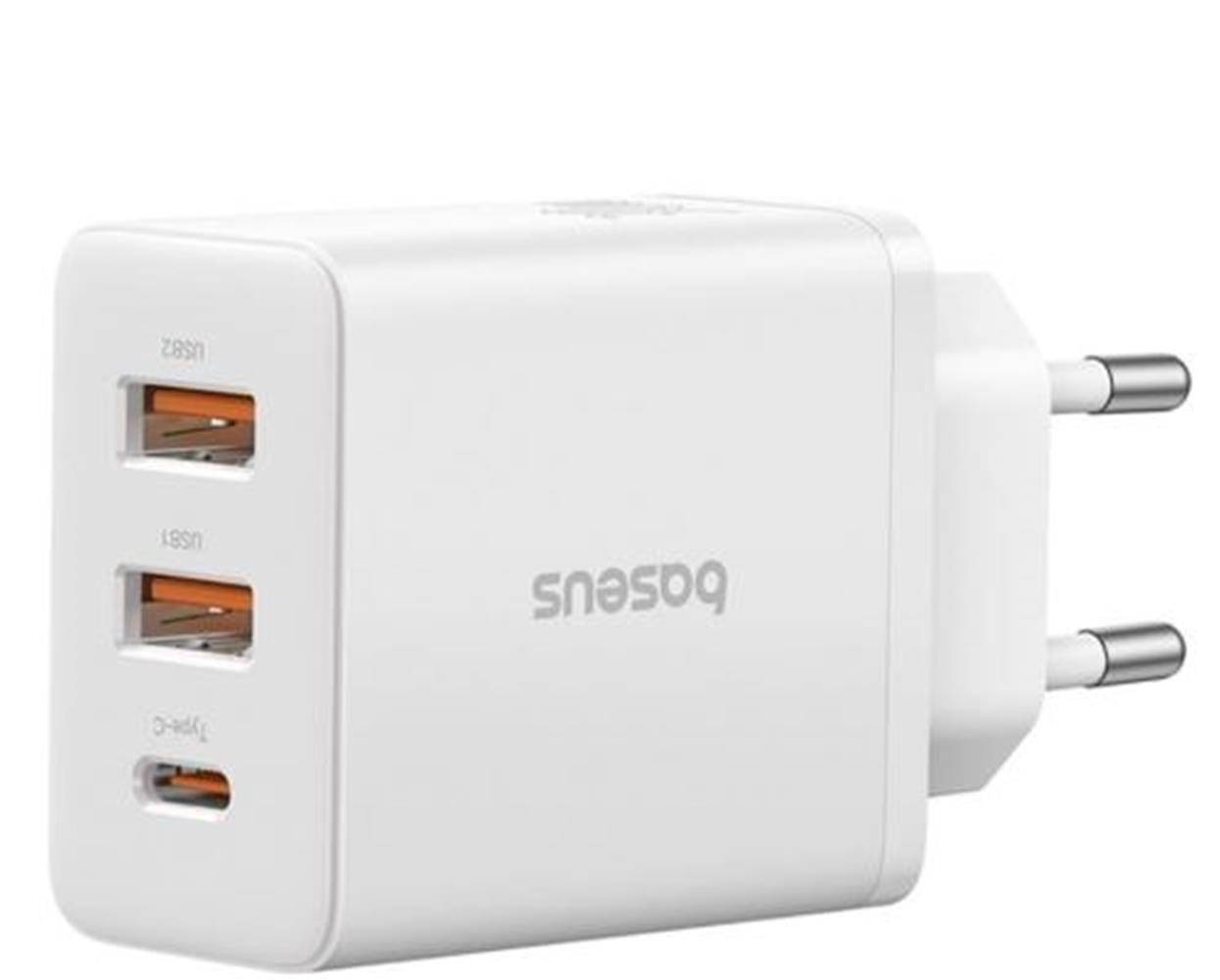 BASEUS P10111402213-00 Cube Hızlı 2 USB-A + Type-C KULAKLIK