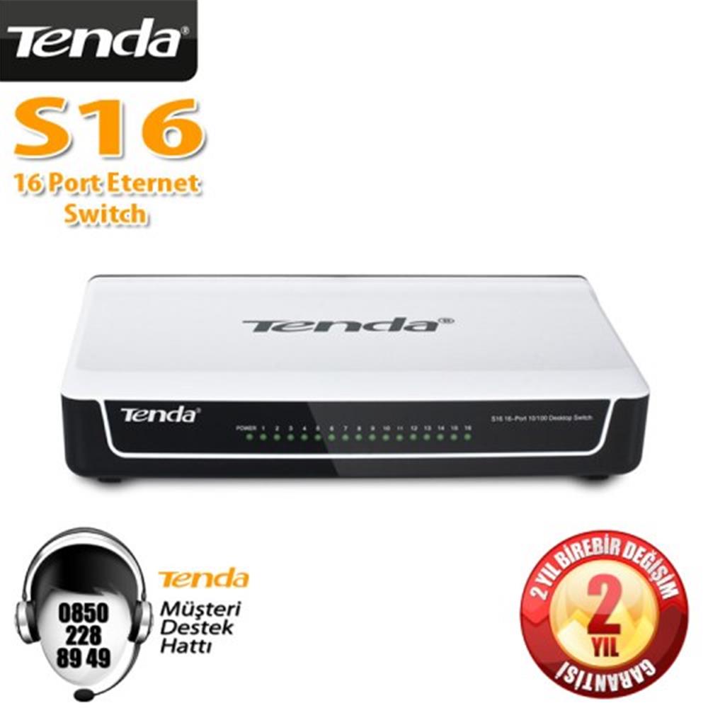 TENDA S16 16 PORT 10/100 SWITCH