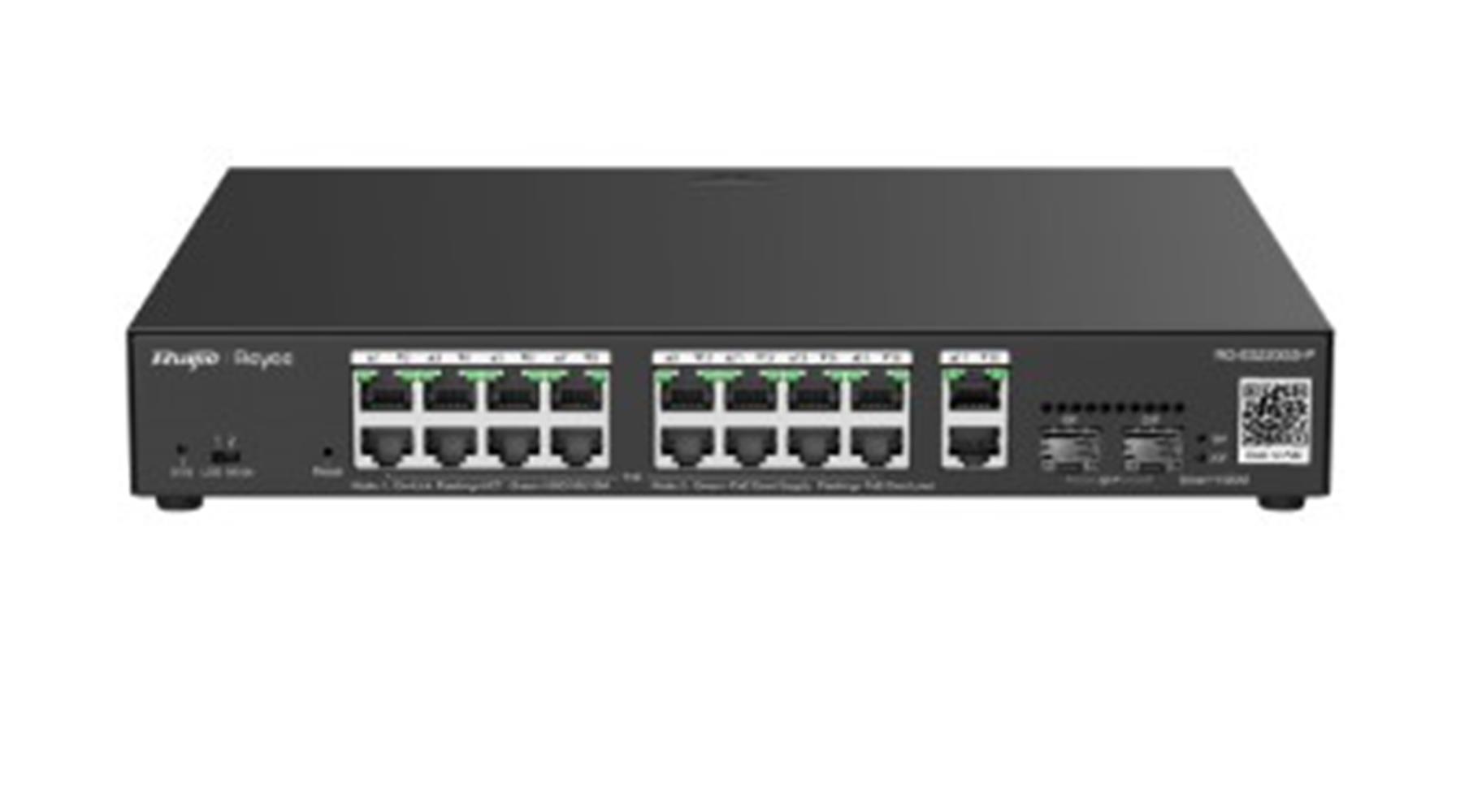 Ruijie-Reyee RG-ES220GS-P 16 Port Poe+ 10/100/1000 SWITCH