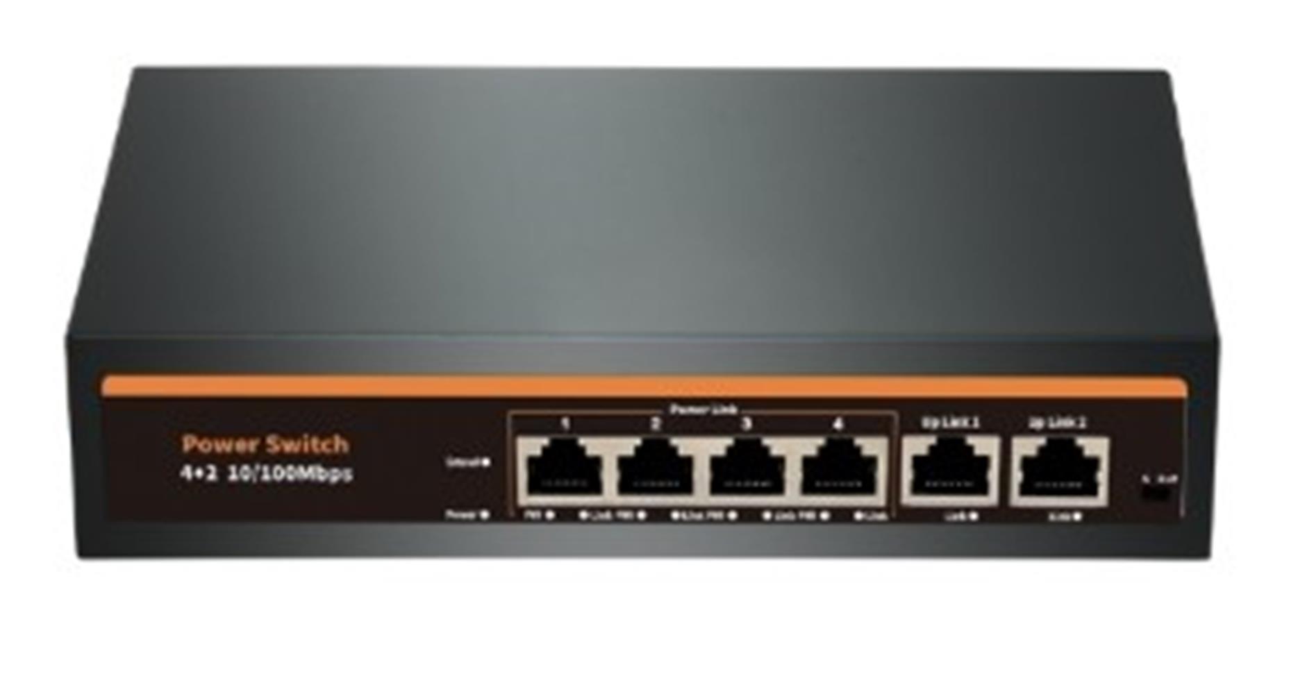 Nova NVC-INTSF0420FB2L 24V INTERCOM 4+2 PORT POE SWITCH