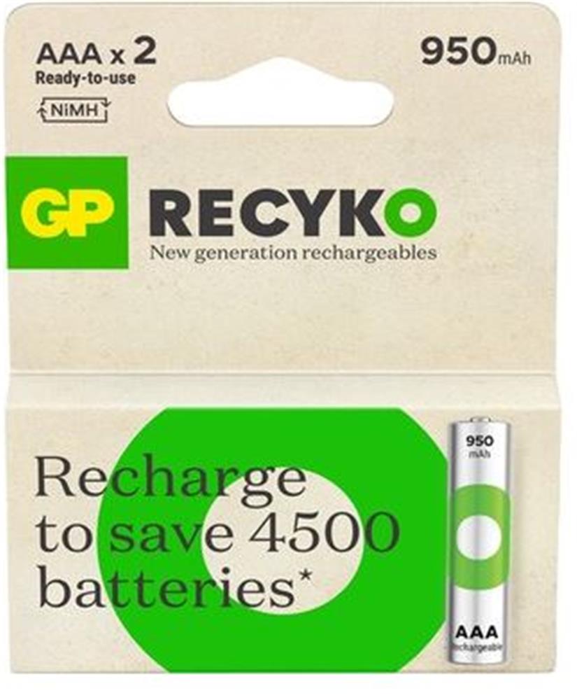 GP AAA 950 mAh Şarjlı İnce Kalem Pil 2'li Paket