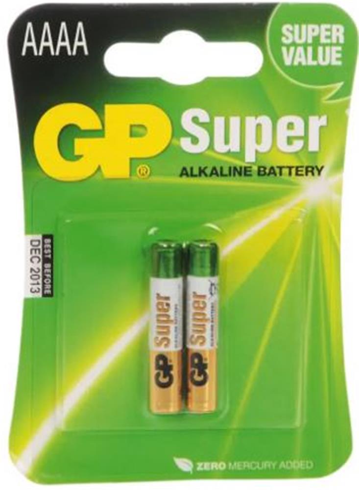 GP AAAA 25A Alkalin İncenin İncesi Pil 2'li Paket