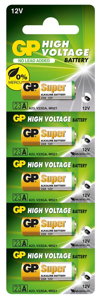 GP GP23A-C5 23A 12V Alkalin Spesifik 5'li Paket PIL