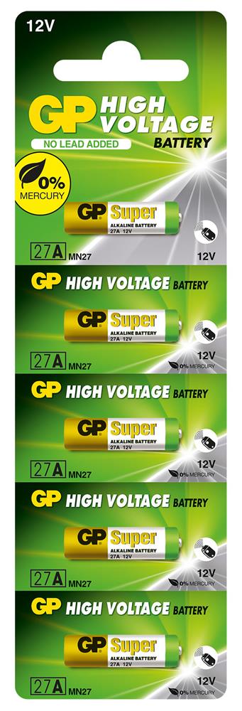 GP GP27A-C5 27A 12V Alkalin Spesifik Pil 5'li