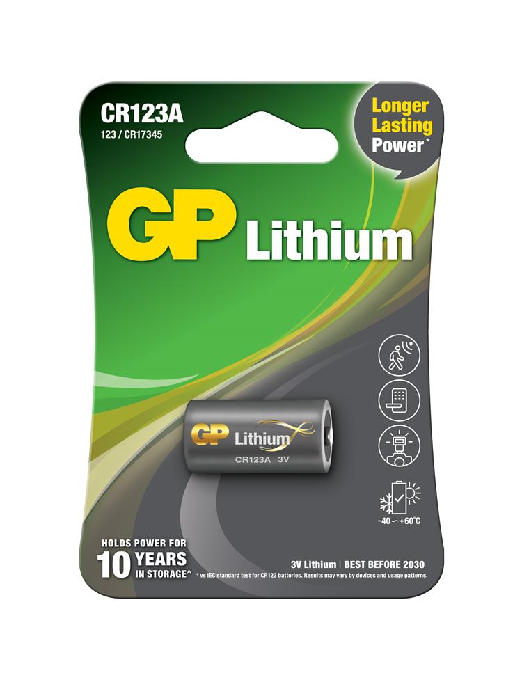GP CR123A 3V Lityum Tekli Paket Pil(GPCR123A-U1)