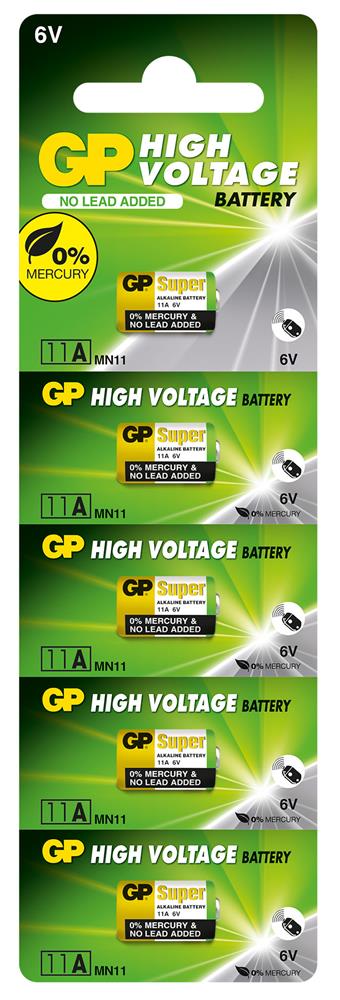 GP 11A 6V ALKALİN PİL 5"Lİ KARTELA PIL