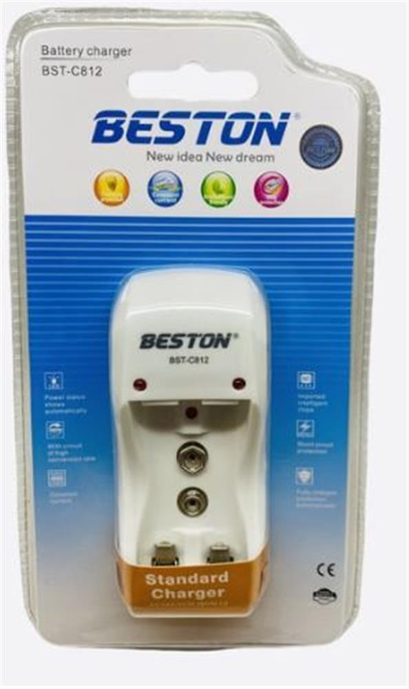 Beston C812 2 li  Pil Şarj Cihazı AA/AAA/9V