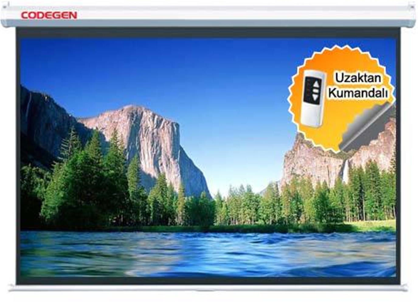 Codegen Ex-18 180X180 Motorlu Uzaktan Kumandalı PROJEKSIYON PERDELERI