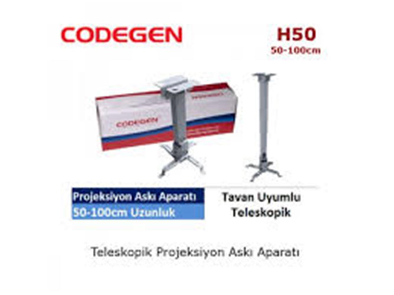 Codegen H50 Tavan Asma Aparatı 50-100 cm (Teleskop PROJEKSIYON ASKI APARATLARI