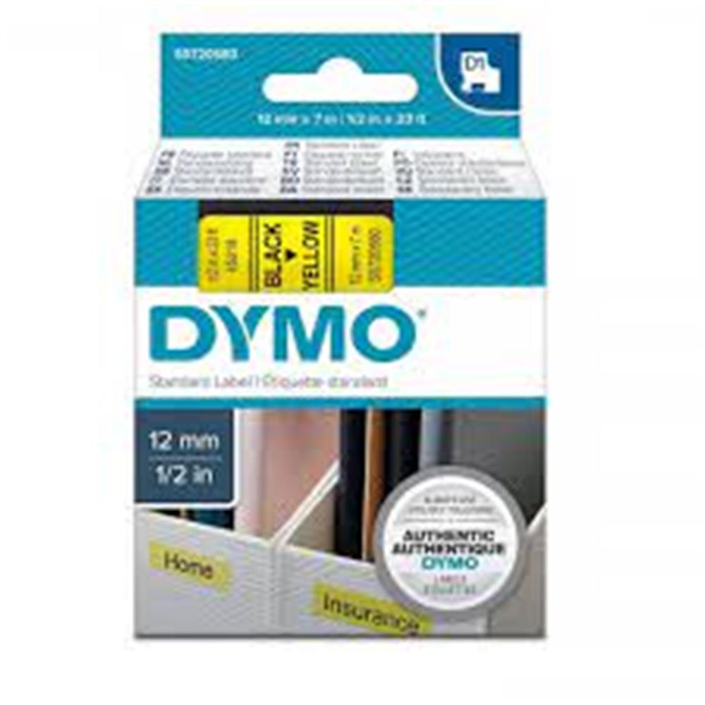 DYMO D1 Yedek Şerit 19mmx7mt Beyaz/ Kırmızı 45805 ETIKET YAZICI