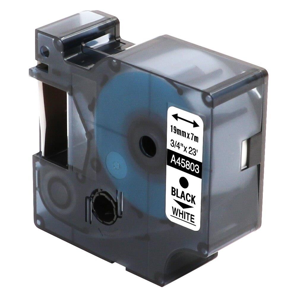 DYMO D1 Yedek Şerit 19mmx7mt Şeffaf/Siyah 45800 ETIKET YAZICI