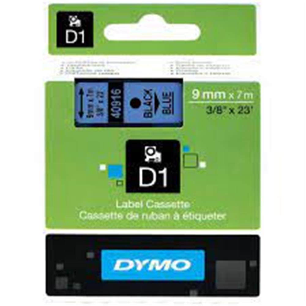 DYMO D1 Yedek Şerit 9 mmx7mt Mavi/Siyah 40916 ETIKET YAZICI