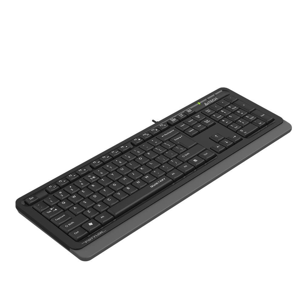 A4 Tech Fk10 Q Usb Quitkey Sessiz Gri Tr Fn-Multim KLAVYE MOUSE SET