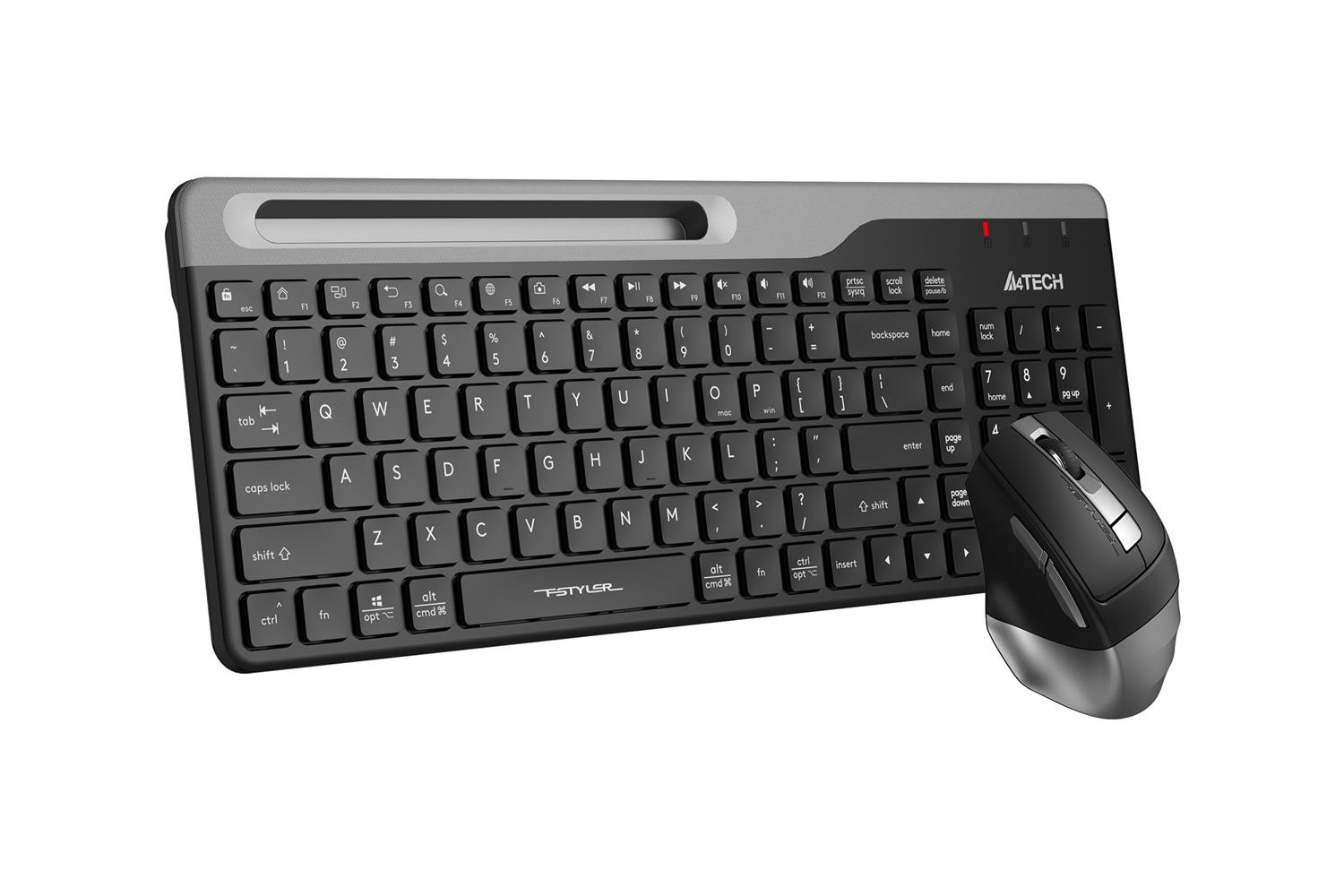 A4 Tech Fstyler FB2535C Gri Bluetooth+2.4G Nano KLAVYE MOUSE SET