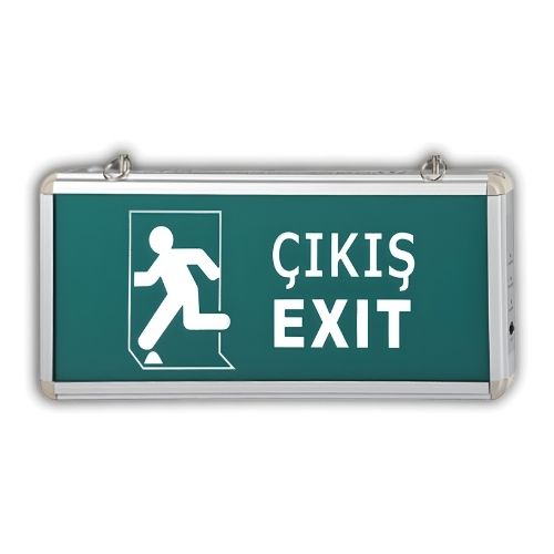 Cata Ct-9166 Exit Şarjlı Ledli Acil Çıkış Armatürü Yazılı AMPUL
