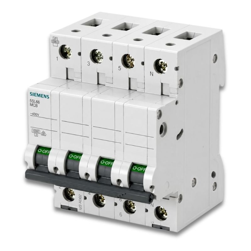 Siemens 4*63 W Otomat C Tipi Nötr Kesmeli Otomatik Sigorta